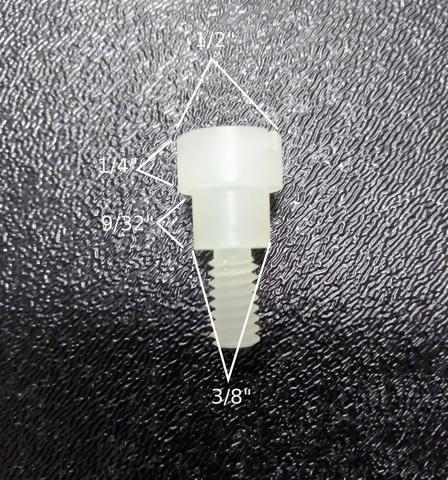 Used Lot of 10 90212738 PTFE Cam Follower, 1" Long, 1/4-20 Threads, *See Pictures*