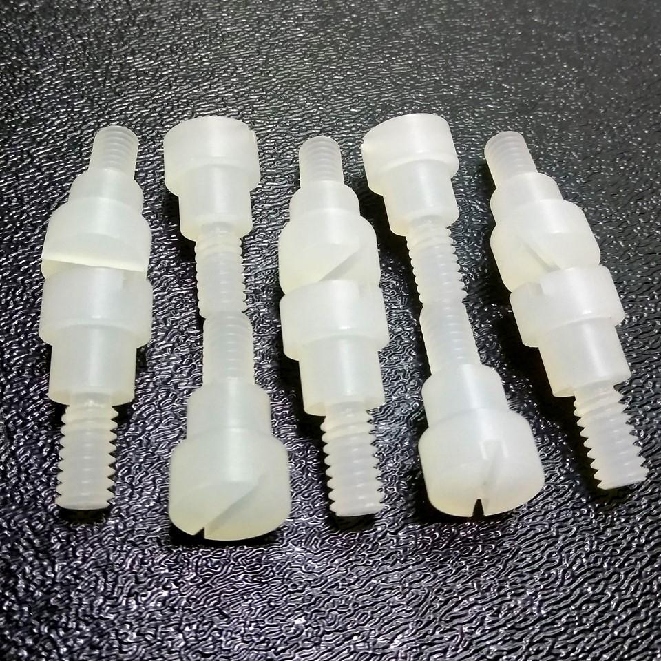Used Lot of 10 90212738 PTFE Cam Follower, 1" Long, 1/4-20 Threads, *See Pictures*