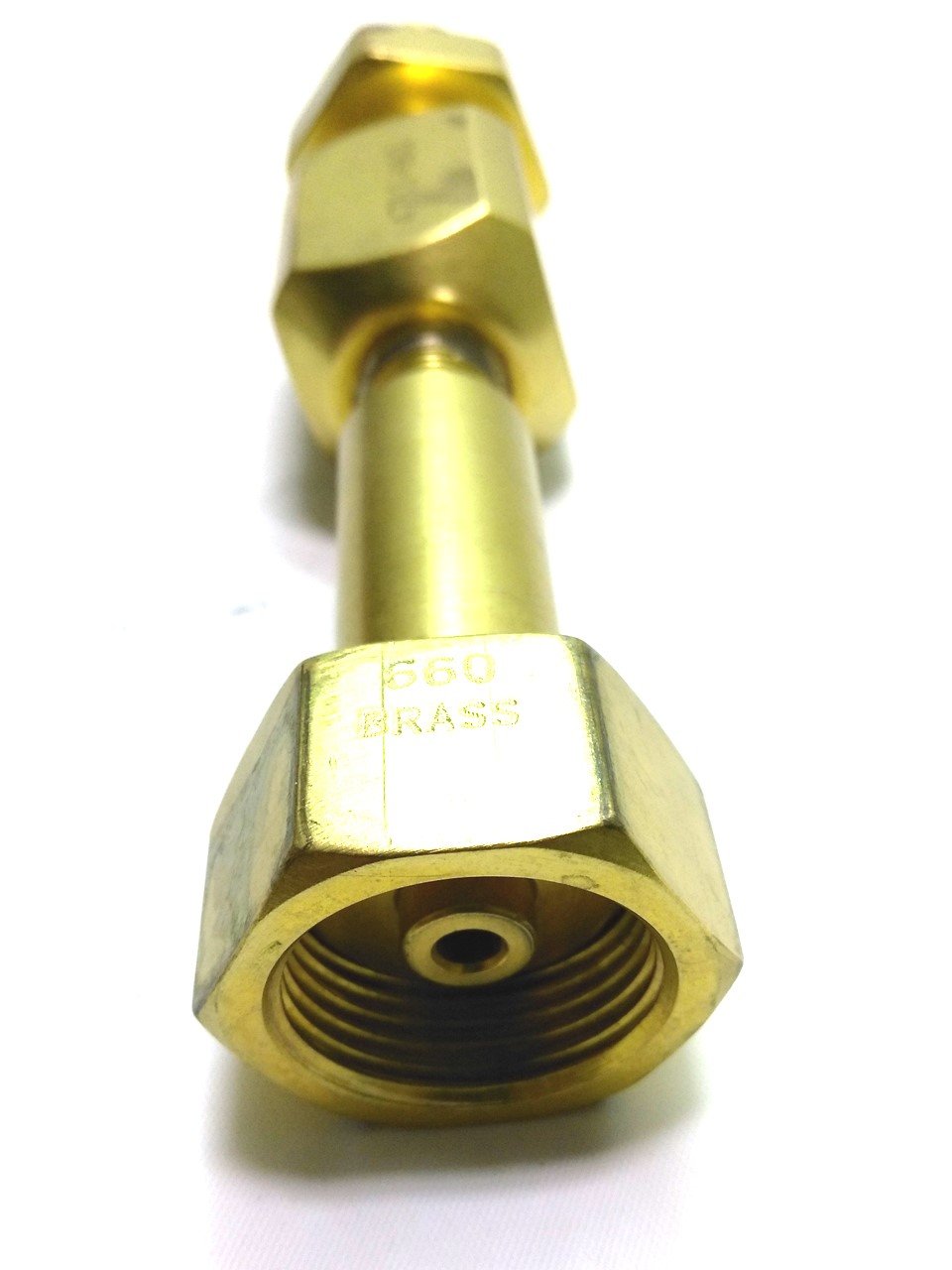 Used Matheson 4753-660 Tee for Purge Assembly, 1/4" NPT 3/4" M/F NPT, Brass