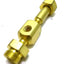 Used Matheson 4753-660 Tee for Purge Assembly, 1/4" NPT 3/4" M/F NPT, Brass