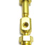 Used Matheson 4753-660 Tee for Purge Assembly, 1/4" NPT 3/4" M/F NPT, Brass