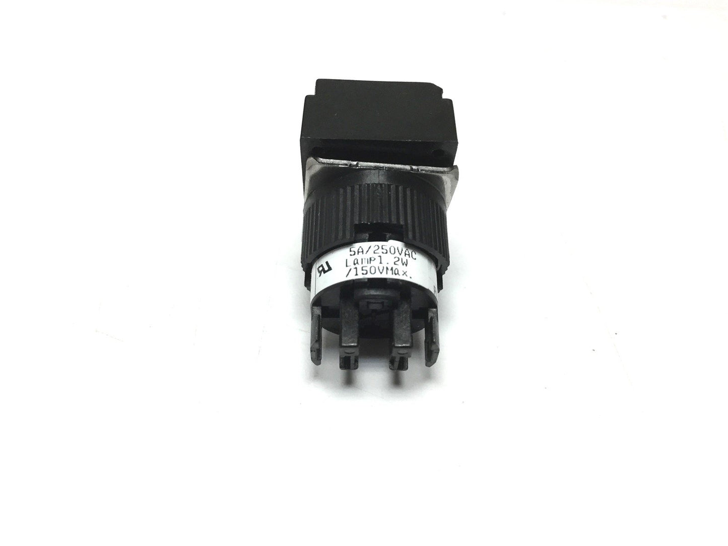 Used Alcoswitch 164TL White Momentary Illuminated Push Button NO/NC Voltage 250VAC 5A