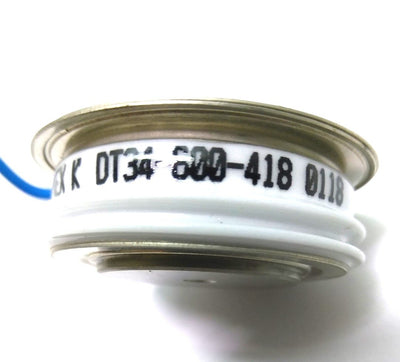 Used Dynex Rivett DT34-600-418 Power Transistor, D 1.64" x H .58"