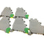 Used Lot of 5 Phoenix Contact VIOK 1.5 Sensor/Actuator Terminal Blocks: 250V