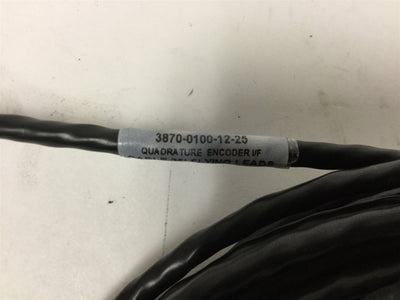 Used Quadrature Encoder I/F Cable, 6-Pin Male to Flying Leads, Length: 25 Feet