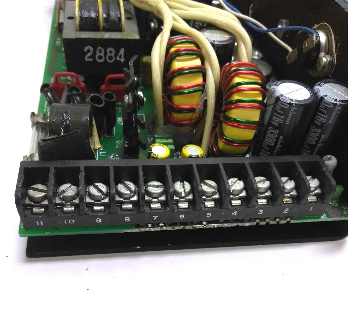 Used Cherokee International QX1B2BCE-1 Power Supply 11 Screw Terminal 14¾ x 5 x 2½"