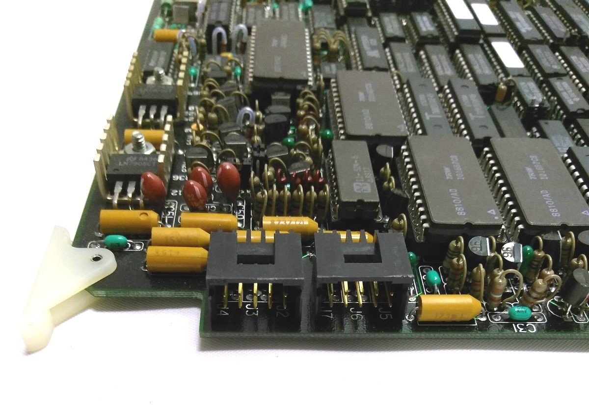 Used Matrox MIP-512-M-10 I/O Card, 43 & 30 Finger 50 Pin 2x 10 Pin Connectors