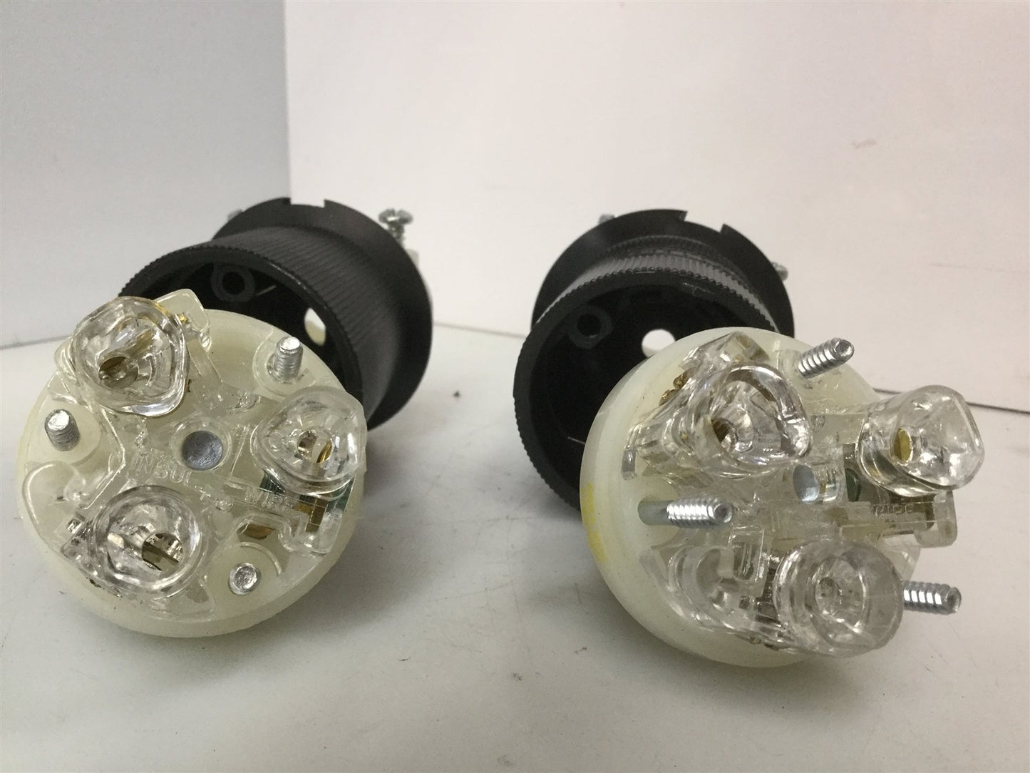 Used Lot of 2 Hubbell HBL2611 Turn Twist-Lock Plugs 2P 3W 30A 125V 1Ø UL NEMA L5-30P