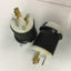 Used Lot of 2 Hubbell HBL2611 Turn Twist-Lock Plugs 2P 3W 30A 125V 1Ø UL NEMA L5-30P