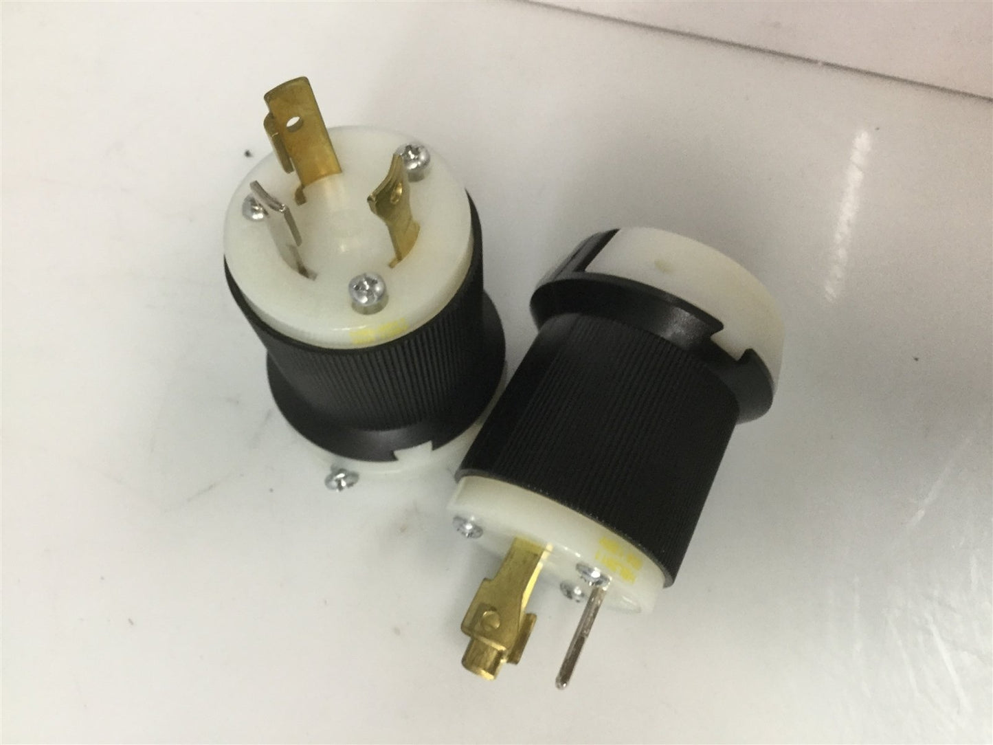 Used Lot of 2 Hubbell HBL2611 Turn Twist-Lock Plugs 2P 3W 30A 125V 1Ø UL NEMA L5-30P