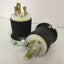 Used Lot of 2 Hubbell HBL2611 Turn Twist-Lock Plugs 2P 3W 30A 125V 1Ø UL NEMA L5-30P