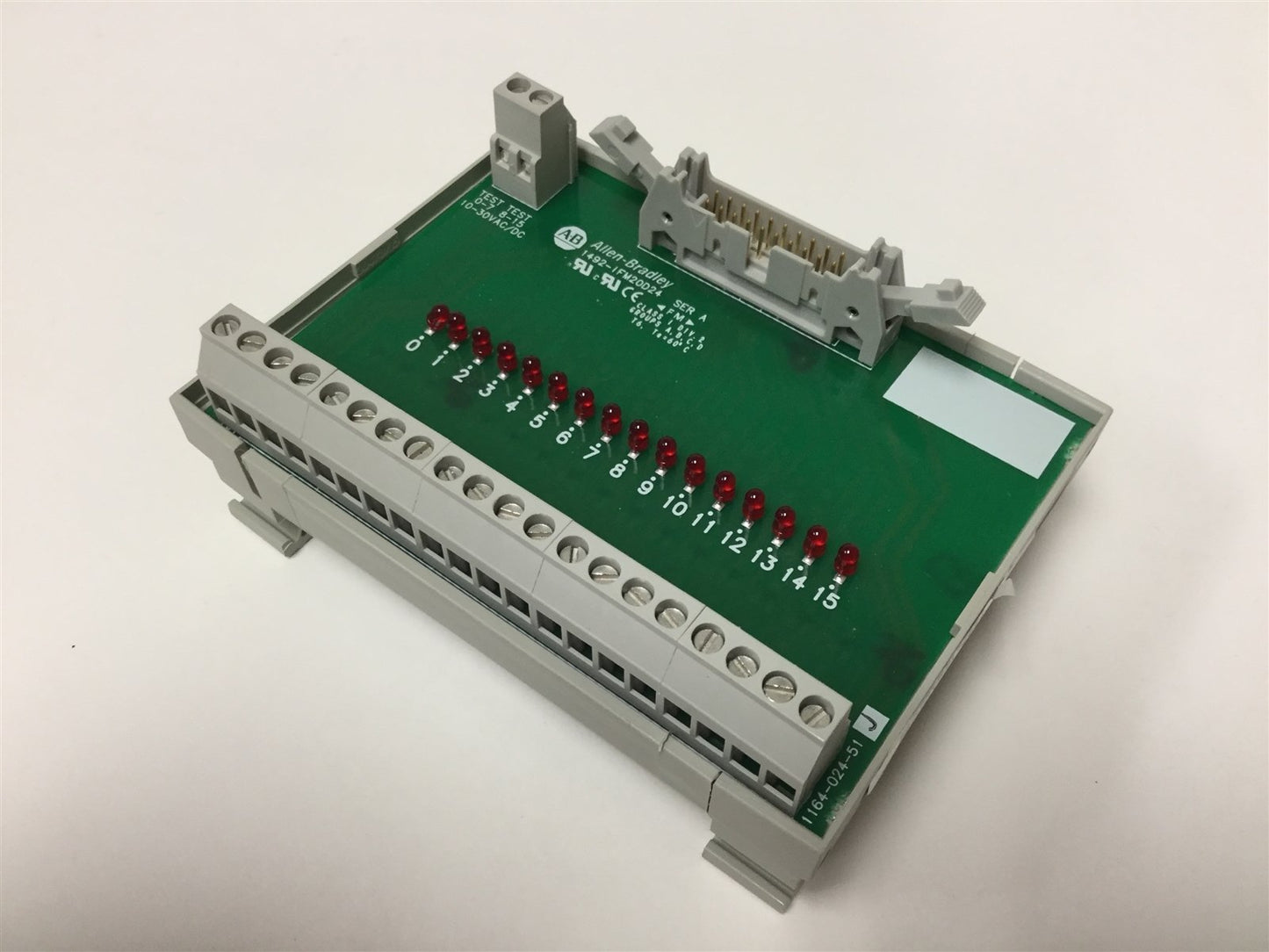 Used Allen Bradley 1492-IFM20D24 Interface Module Board, 20-Point, 10-30VAC/DC