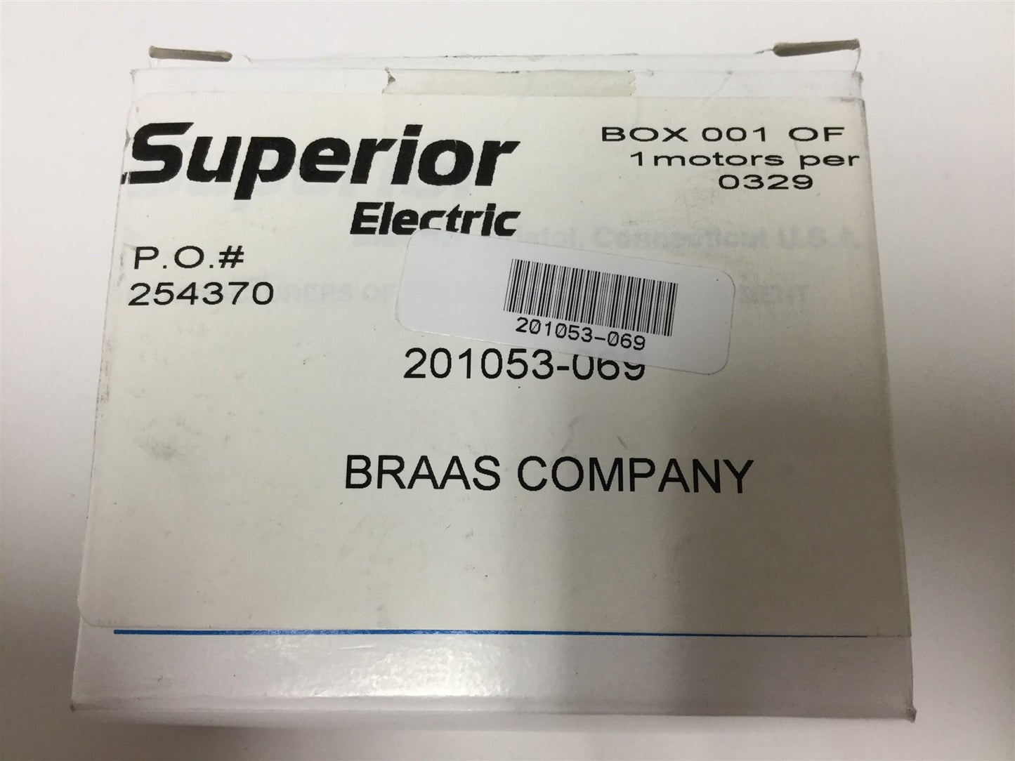 New Superior Electric 201053-069 Capacitor, Voltage: 250VAC, 6.0 MFD +/- 6%