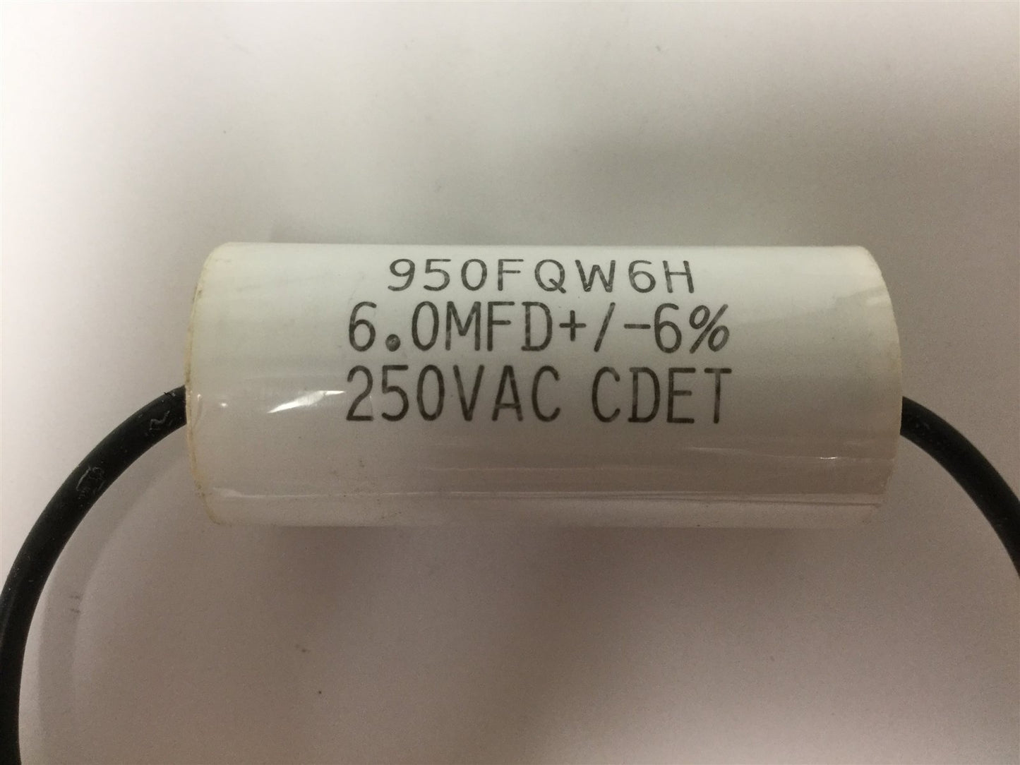 New Superior Electric 201053-069 Capacitor, Voltage: 250VAC, 6.0 MFD +/- 6%