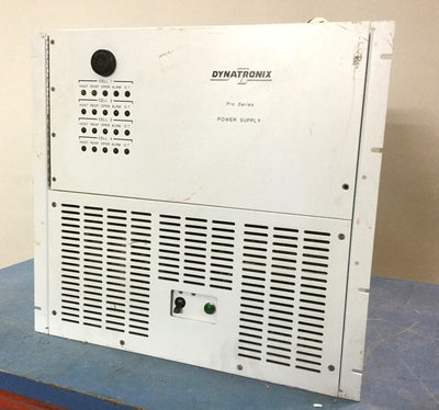 Used Dynatronix PMC 381 Sensing Pulse Power Supply, In: 208VAC 20A 1Ph, Out: 38VDC 8A