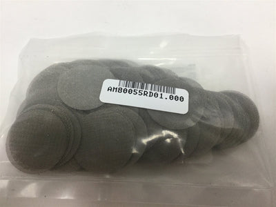 New Lot of 100 New Purolator AM80055RD01.00 Single Screen Wire Cloth Filters OD: 1"