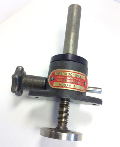 Used Duff Norton M2624-3 Machine Screw Actuator Jack, 3" Travel, 1/2 Ton Capacity