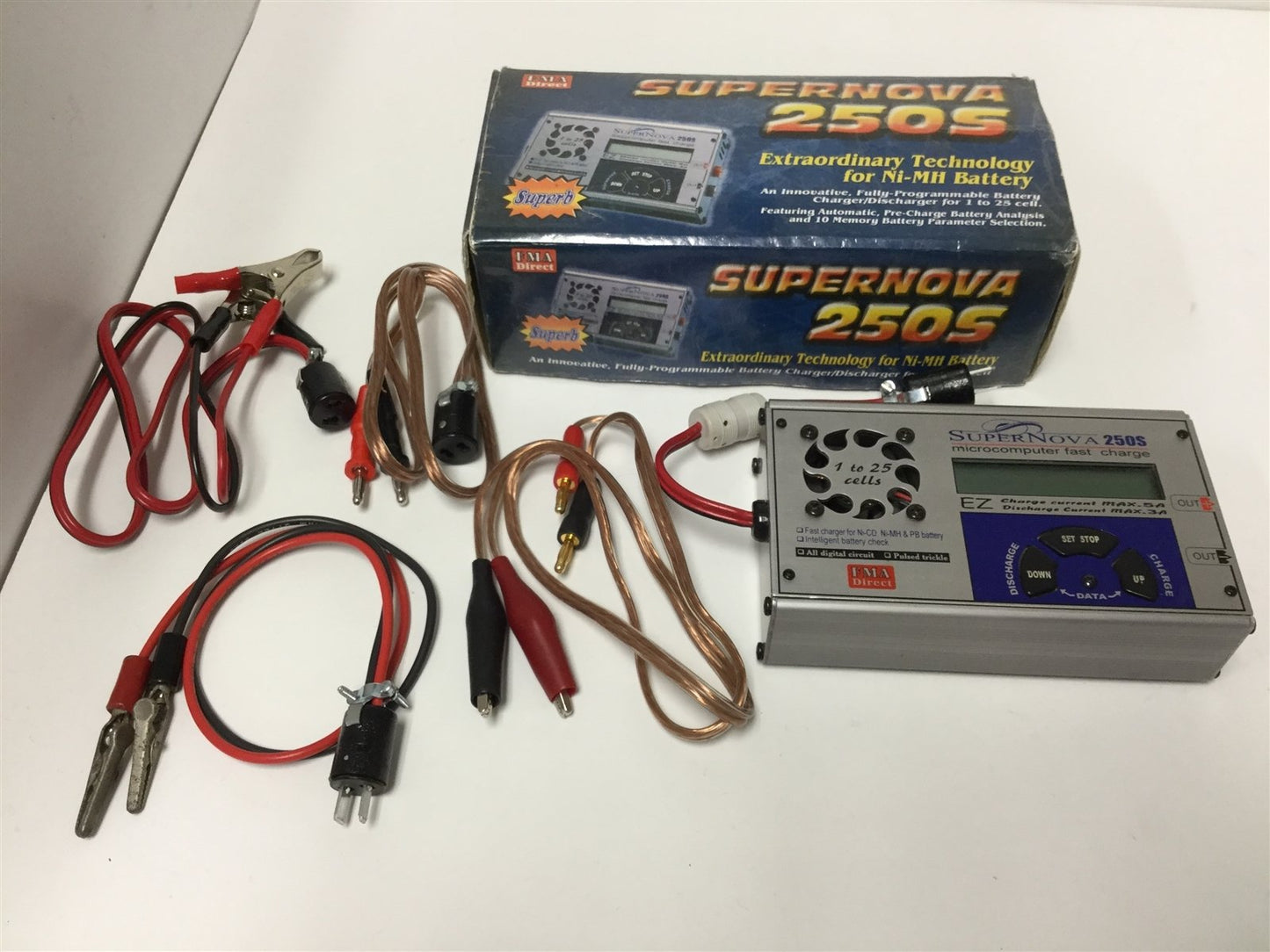 Used FMA Direct Supernova 250S Model FC700 Microcomputer Fast Charger, Input 10-15VDC