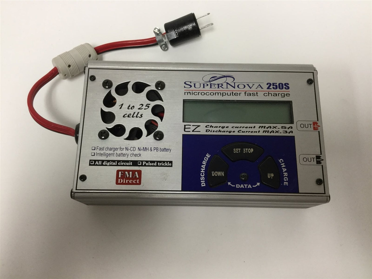 Used FMA Direct Supernova 250S Model FC700 Microcomputer Fast Charger, Input 10-15VDC