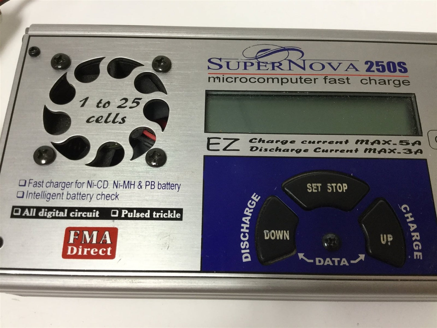 Used FMA Direct Supernova 250S Model FC700 Microcomputer Fast Charger, Input 10-15VDC