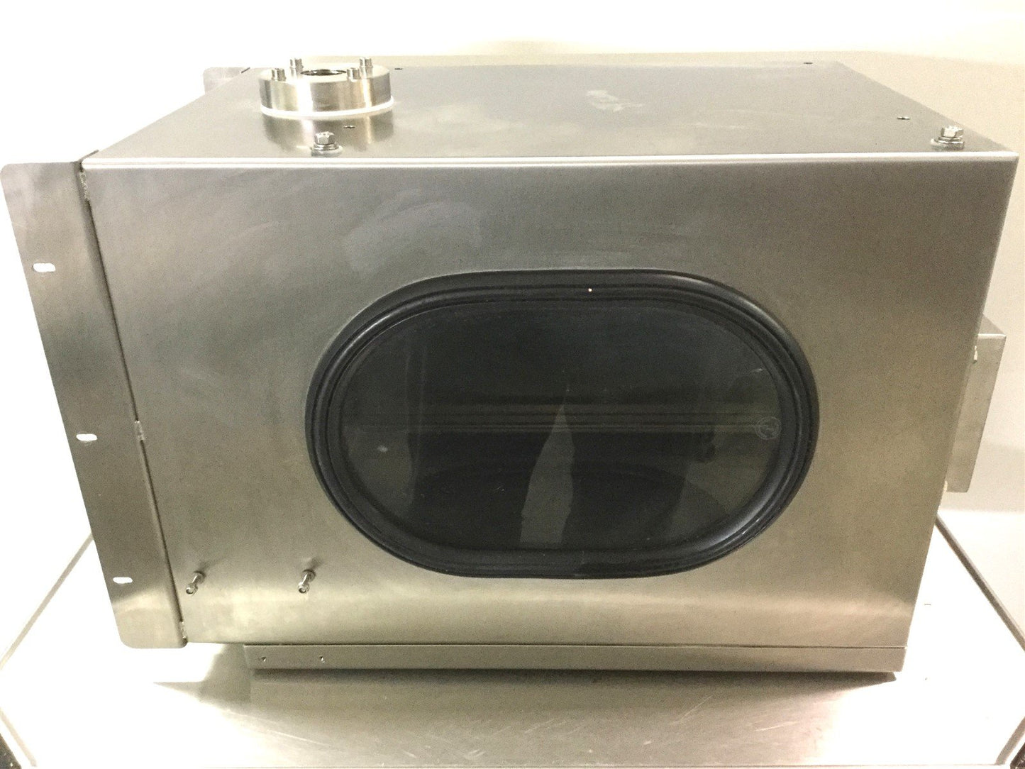Used Stainless Steel Enclosure, 2 Windows, 15" x 19" x 13" Port: 1" NPT, 5.25" Filter