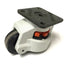 Used Footmaster GD-100 Leveling Caster, 3" Nylon Wheel, 3.75" x 3.75" Top Plate