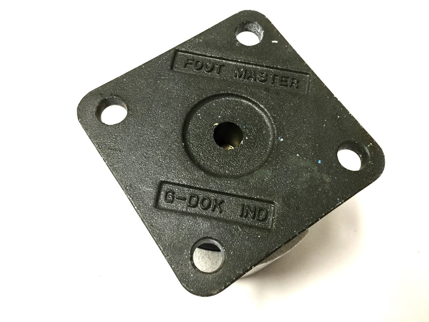 Used Footmaster GD-100 Leveling Caster, 3" Nylon Wheel, 3.75" x 3.75" Top Plate