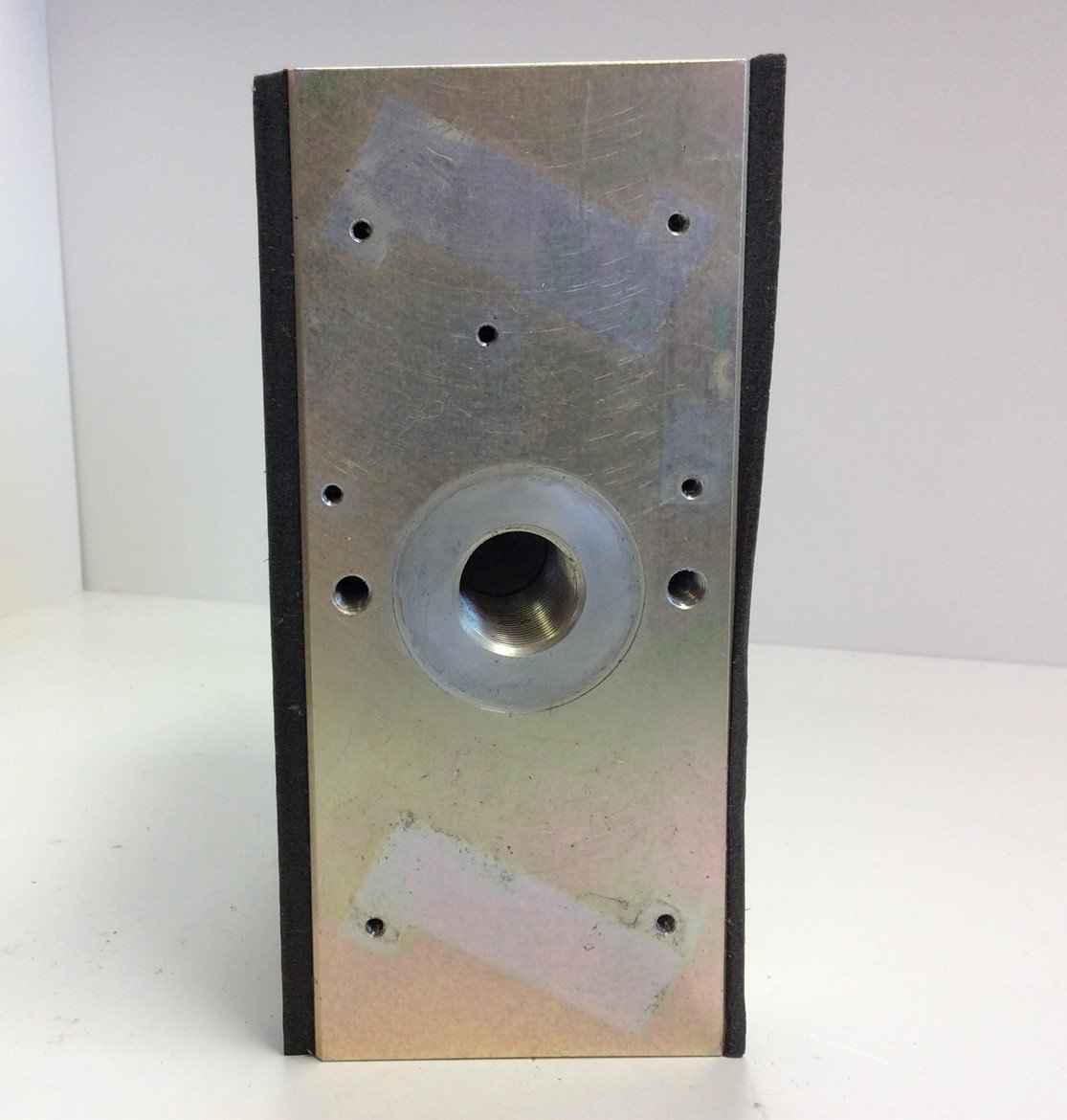 Used Lot of 2 Aluminum Semiconductor Style Heat Sinks, 6" x 5" x 2.5" Finns: 22, HS1