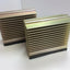 Used Lot of 2 Aluminum Semiconductor Style Heat Sinks, 6" x 5" x 2.5" Finns: 22, HS3