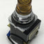 Used Furnas Electric BJXPLD1 Illuminated Pushbutton Switch 1-NO, 1-NC, Amber Lens