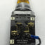 Used Furnas Electric BJXPLD1 Illuminated Pushbutton Switch 1-NO, 1-NC, Amber Lens