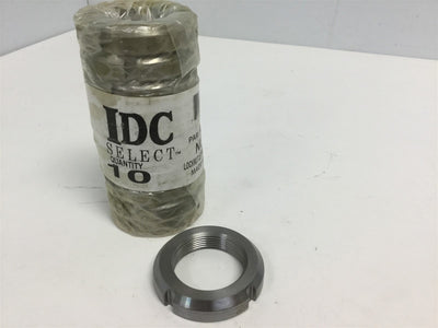 New Lot of 10 New Whittet-Higgins NL07 Left Hand Threaded Retaining Locknut 1.376-18