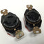 Used Lot of 2 Leviton 70720-FR L7-20 Locking Electrical Receptacle Socket 20A, 277VAC
