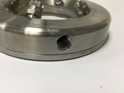 Used Air Wipe, Inside Diameter: 3", Input: 1/4" NPT, Outputs: 1/8" NPT W/ 4x Nozzles