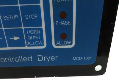 Used Novatec MCD-1001 Desiccant Dryer Display, 9-Pin Connector, D-Sub Male/Female