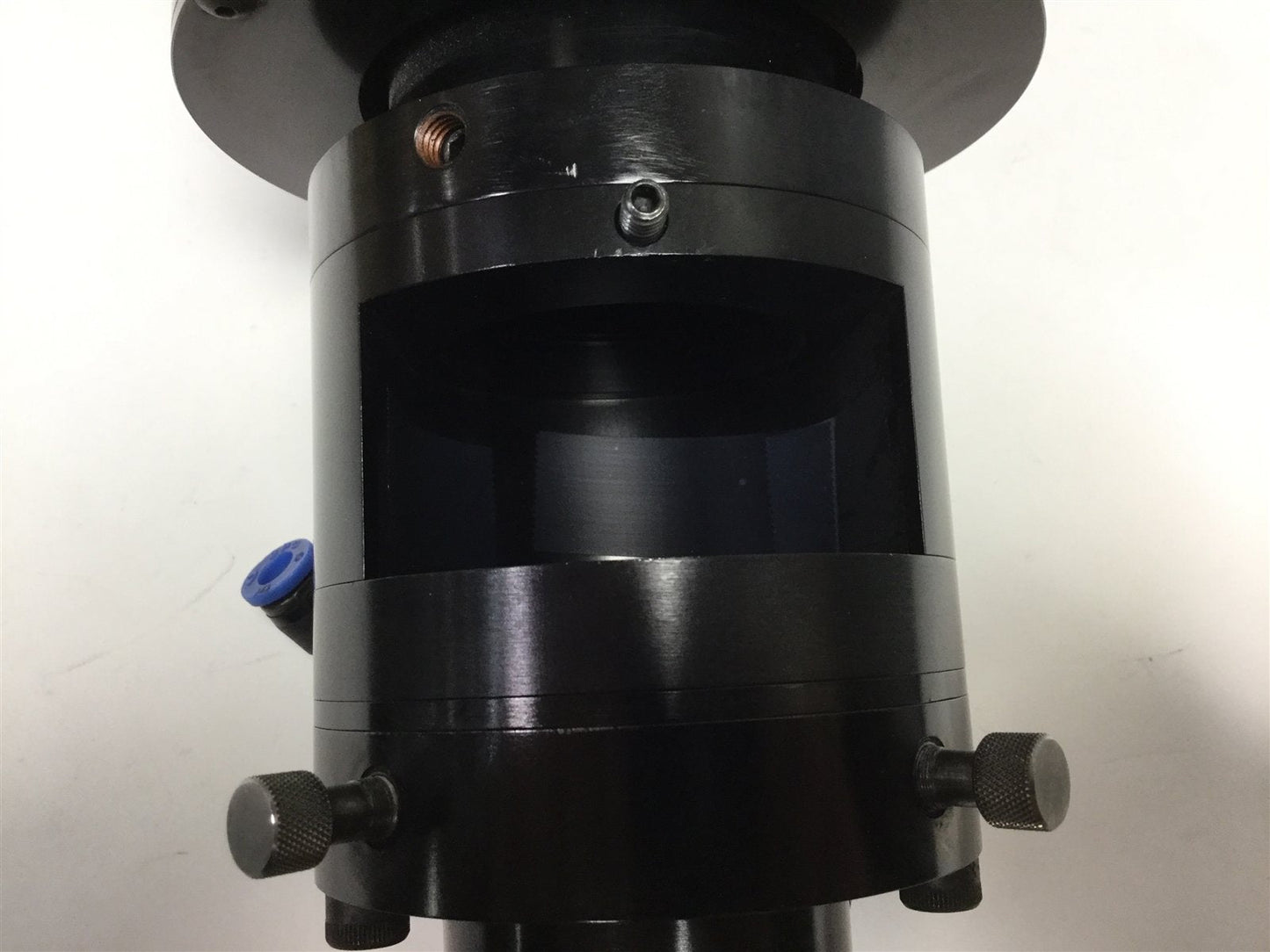 Used Laser Collimator Beam Expander, 360 Deg Adjustment, 4-pin M8-1.0 Sensor Port