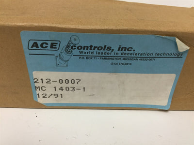 New Ace Controls MC1403-1 Shock Absorber, Stroke: 3", Thread: 1 3/4"-12