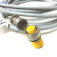 Used Turck Bi2-EG08-VN6X-H1341 Inductive Sensor, Sensing: 2mm, With 90 Degree Cable