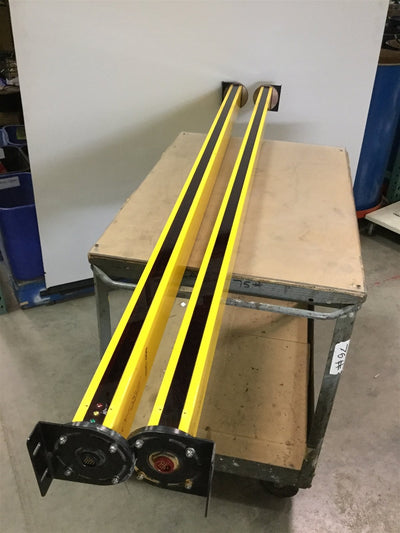 Used STI P4172BR & P4172BX OptoSafe Light Curtain Set Receiver/Transmitter 1830mm