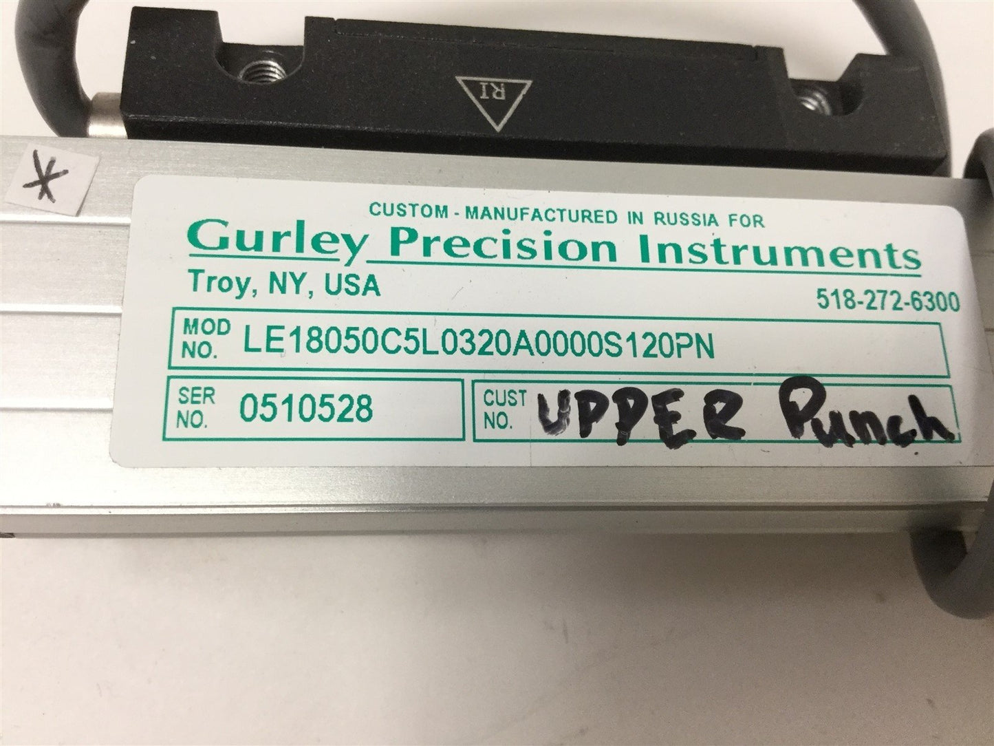 Used Gurley Precision Instruments LE18050C5L0320A0000S120PN Linear Optical Encoder