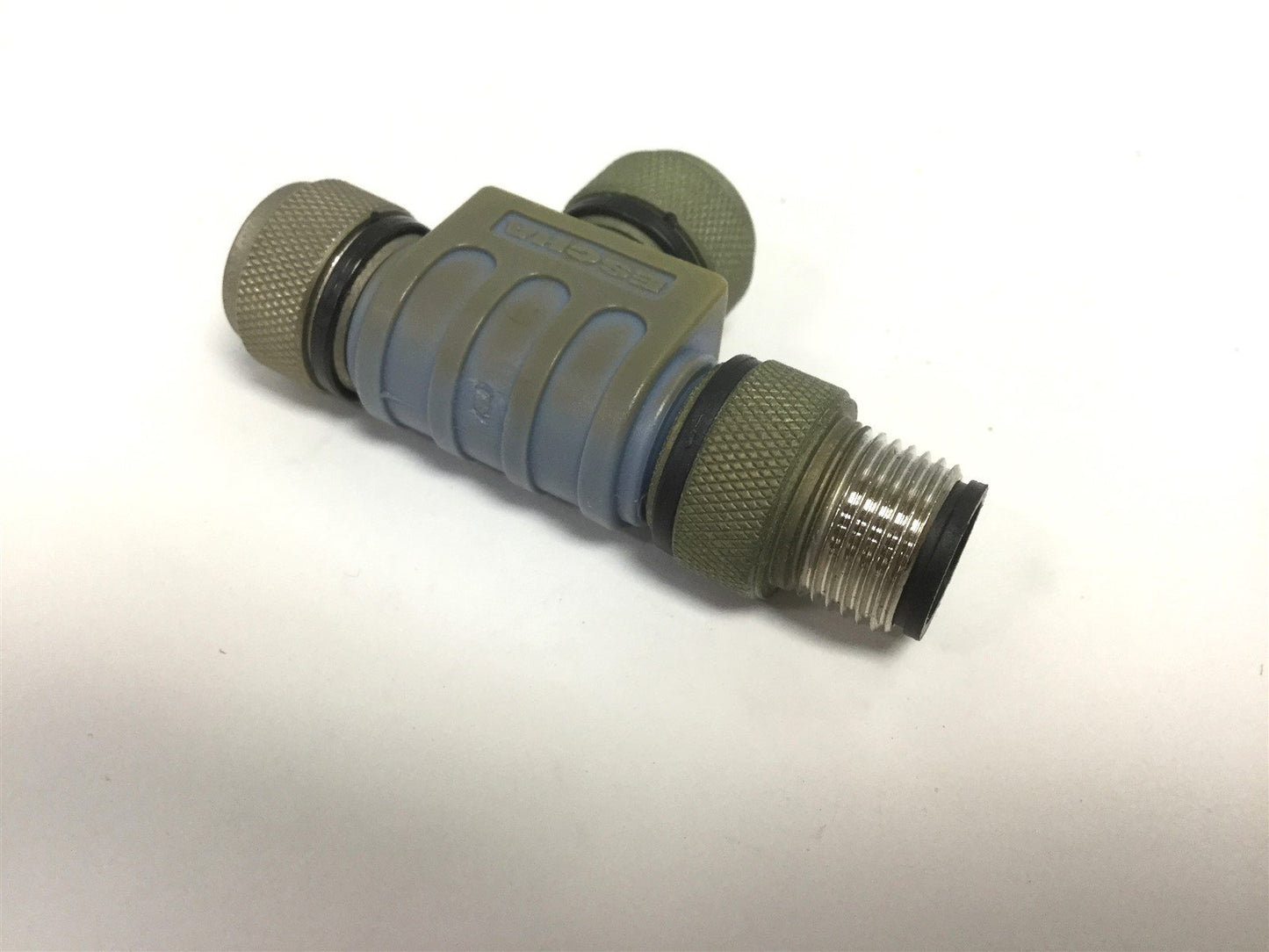 Used Escha FKM5-FKM5-FSM5 Coupling Tee, M12x1 5 Pin Connector, Voltage: 60V 4 A