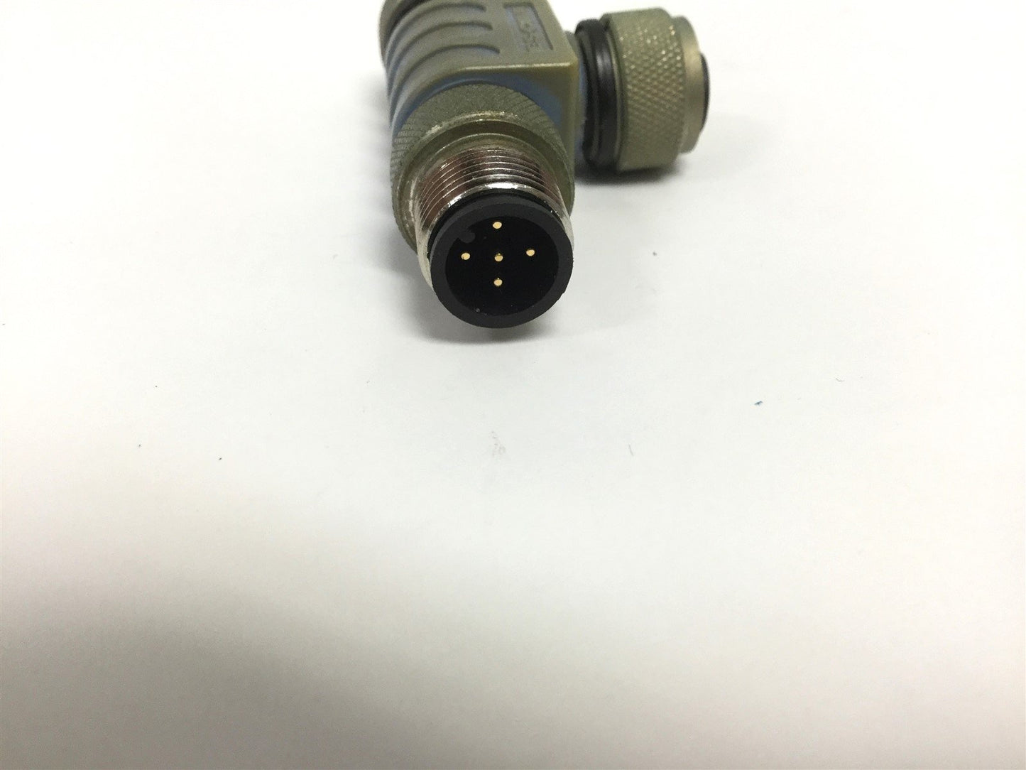 Used Escha FKM5-FKM5-FSM5 Coupling Tee, M12x1 5 Pin Connector, Voltage: 60V 4 A