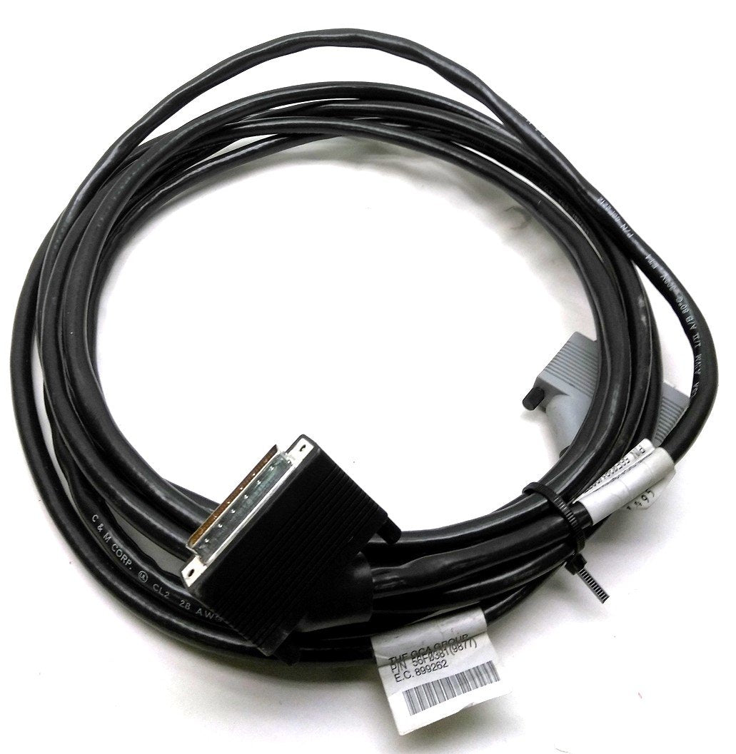 Used 56F0381 IBM SCSI Cable, HD68P Male to HD68P Male, Length: 20'