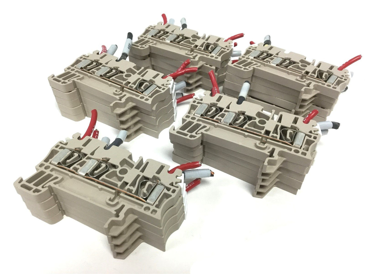 Used Lot of 24 Weidmuller 1608540000 Terminal Blocks 3 Contacts 30-12 AWG 2.5mm