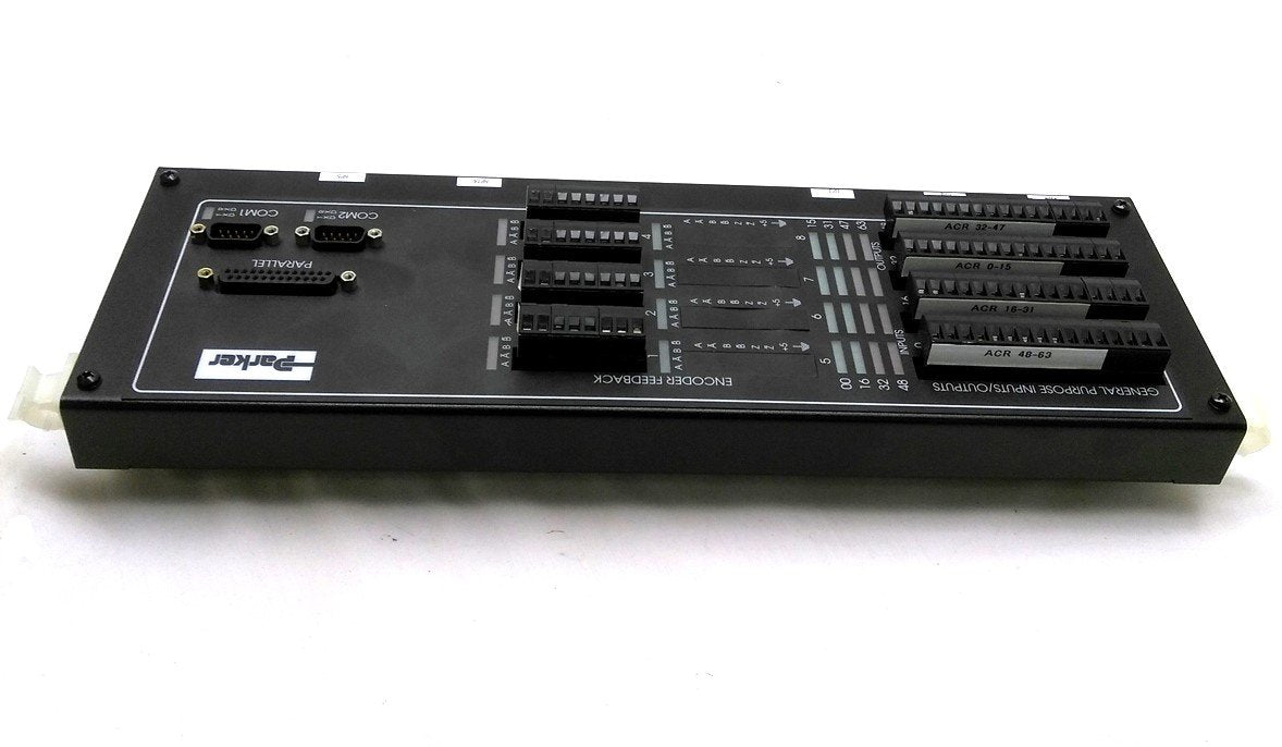 Used Parker RBD08403 Breakout Box I/O 96 Terminals 4x 34Pin Connectors 2x DB-9 DB-25
