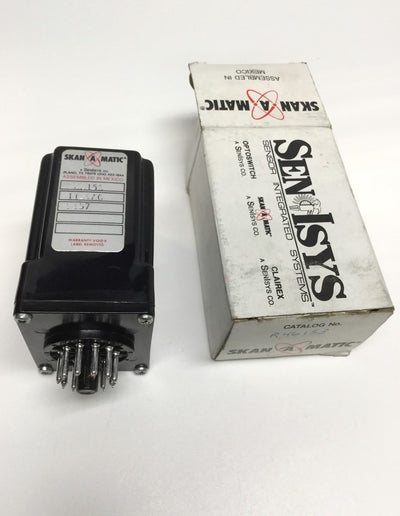 New Skan-A-Matic R46153 Sensor Amplifier Relay Control w/Pulse Width Timing 0.2-10s