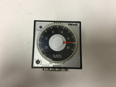 Used Aromat PM48F-10M-DC24V Off-Delay Timer, Input Voltage: 24VDC, Contact: 3A 250VAC