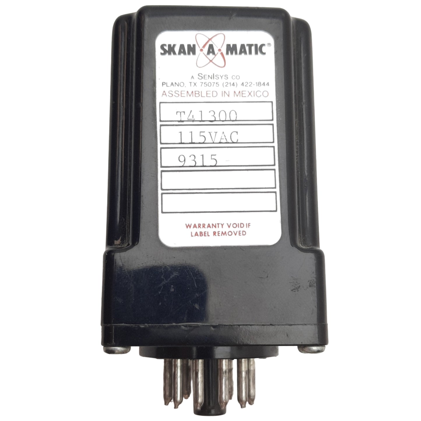 Used Skan-A-Matic T41300 High-Speed Sensor Amplifier Relay Control w/ Power Supply
