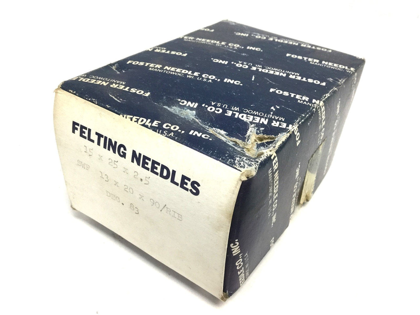 Used Foster Felting Needles, 1000 Count 15x25x2.5 SWF 13x20x90/RIB Dec. 83