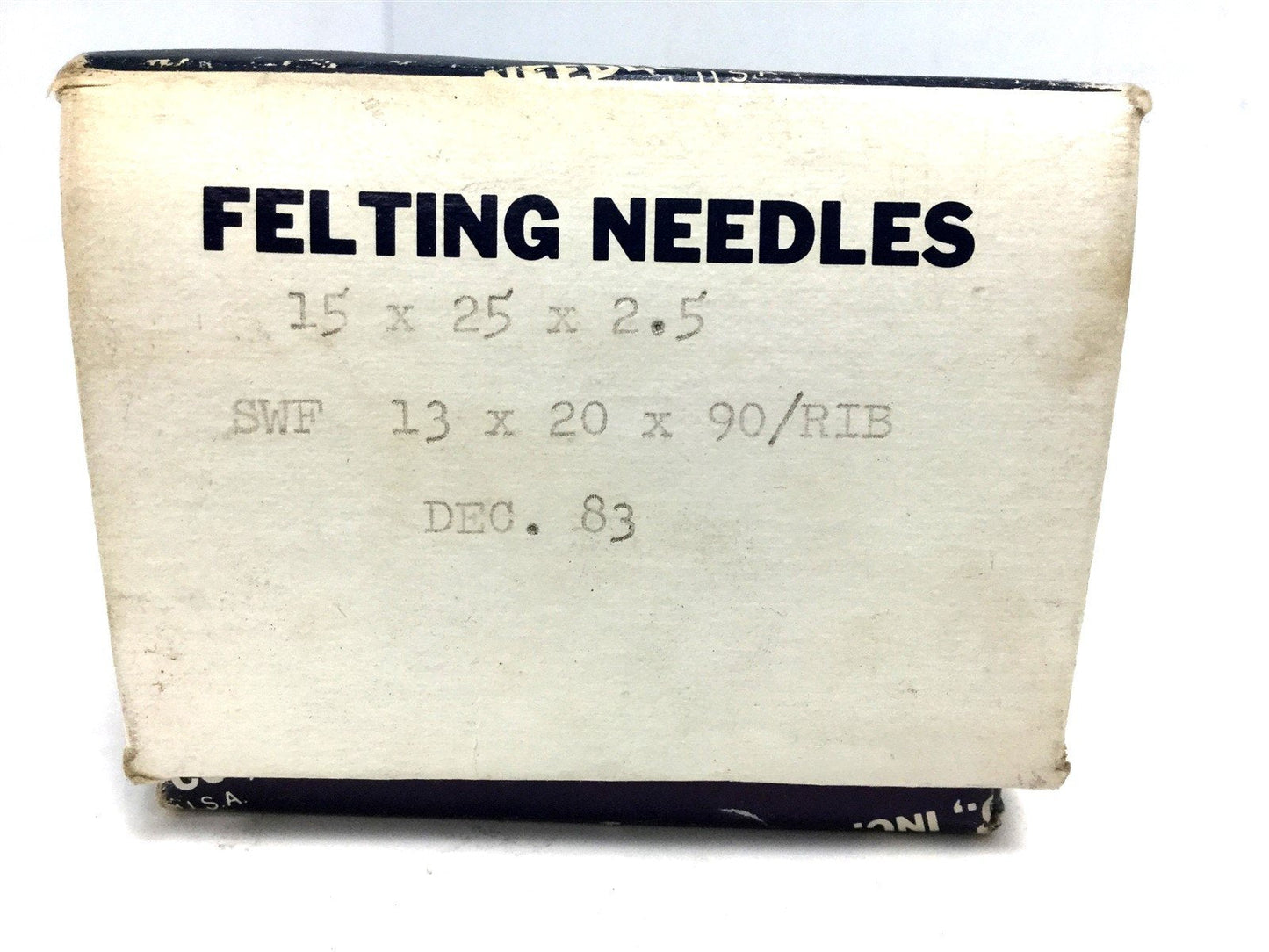 Used Foster Felting Needles, 1000 Count 15x25x2.5 SWF 13x20x90/RIB Dec. 83